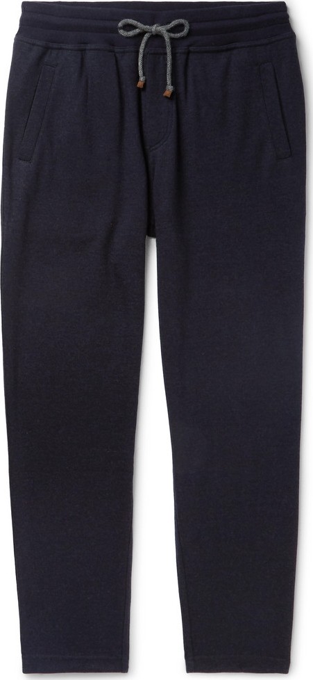 Brunello Cucinelli Tapered Cashmere-Blend Sweatpants