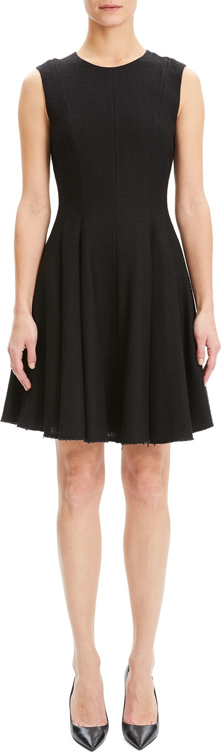 Theory Sleeveless Crewneck Peplum Dress