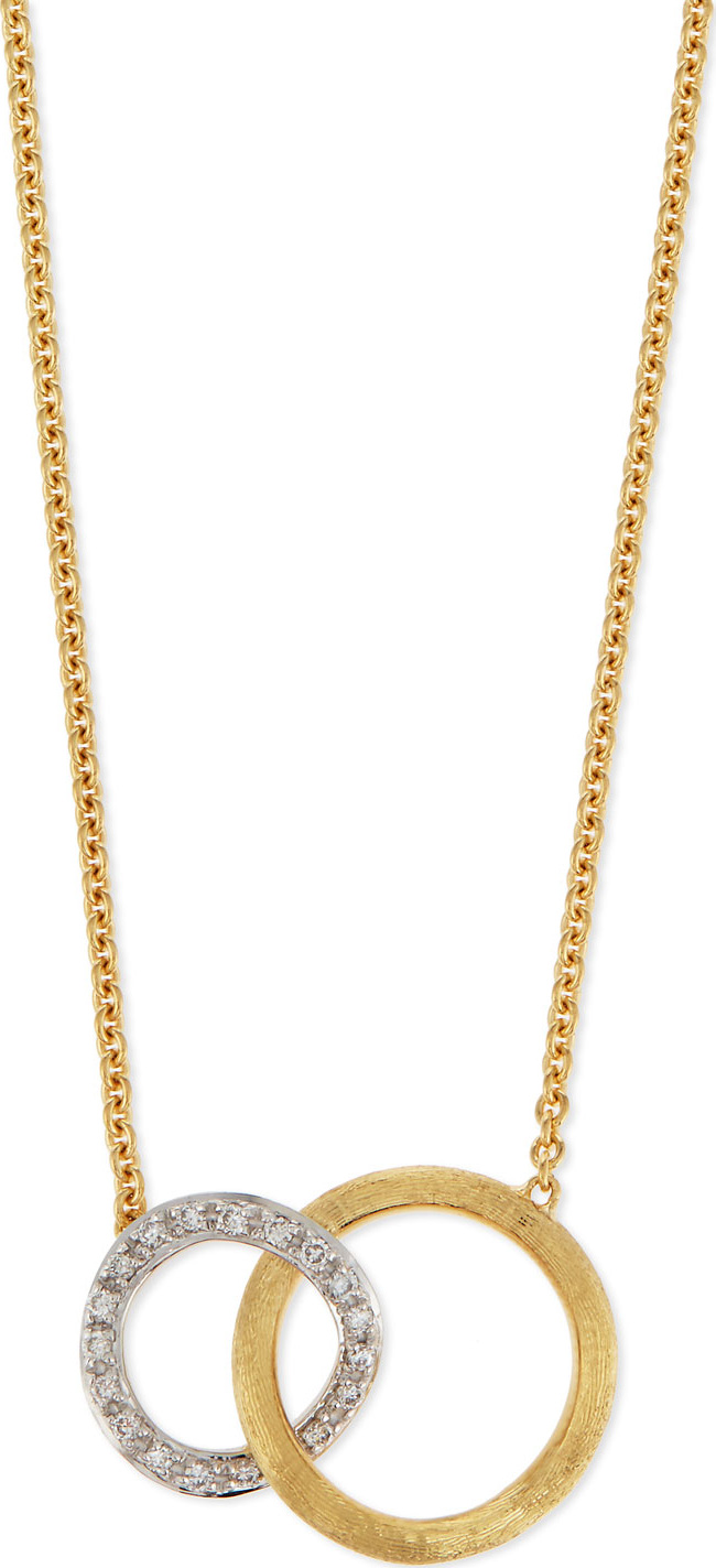 Marco Bicego Jaipur 18K Pave Diamond Link Necklace