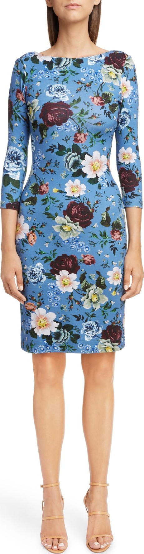 Erdem Floral Ponte Jersey Dress