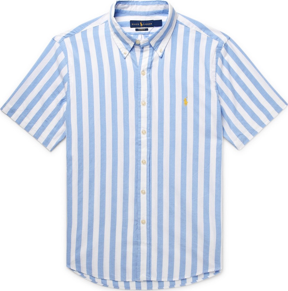 Polo Ralph Lauren Button-Down Collar Striped Cotton Shirt