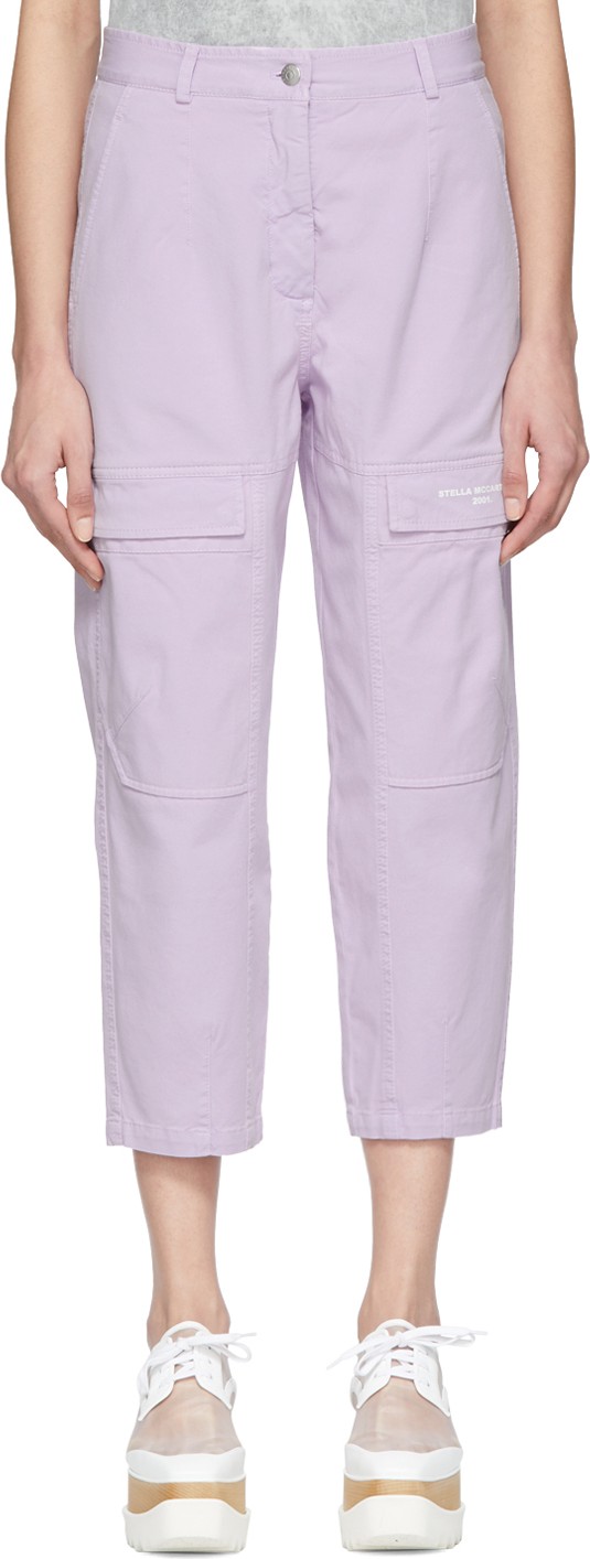 Stella McCartney Purple Twill Trousers
