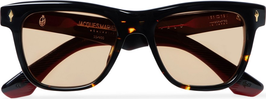 Jacques Marie Mage Fitzgerald D-Frame Tortoiseshell Acetate Sunglasses