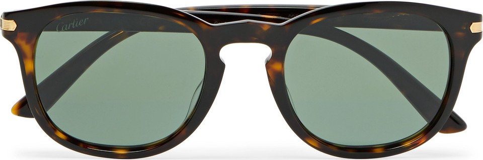 Cartier D-Frame Tortoiseshell Acetate Sunglasses