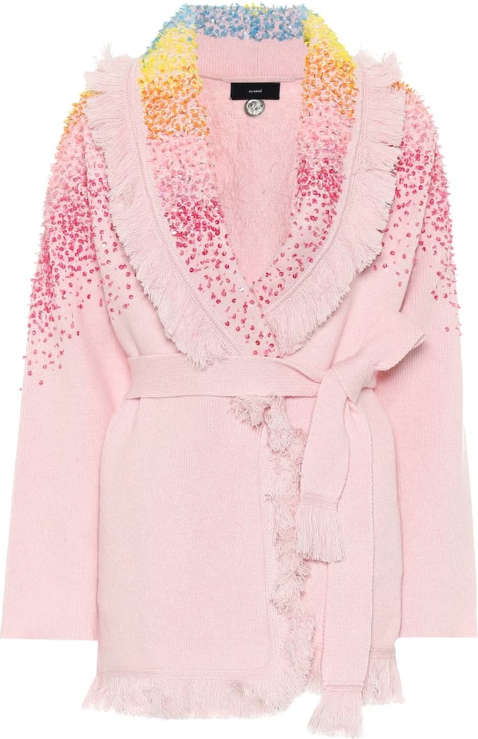 Alanui Embellished wool-blend cardigan