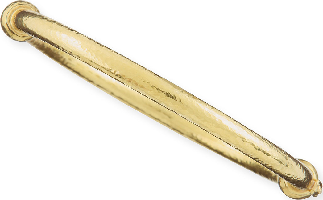 Elizabeth Locke 19k Gold Heavy Wire Bangle Bracelet