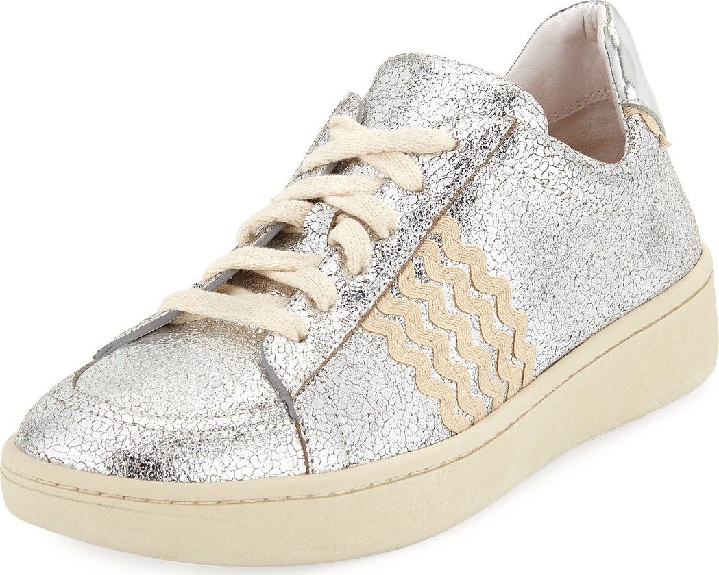 Loeffler Randall Elliot Ricrac Crackled Sneakers
