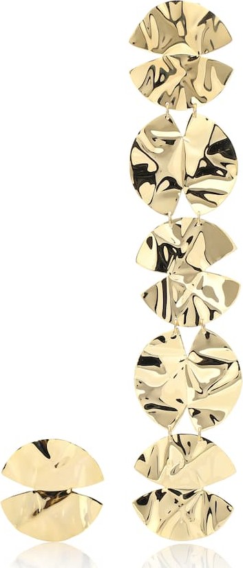 Anissa Kermiche Architect asymmetrical 18k gold-plated earrings