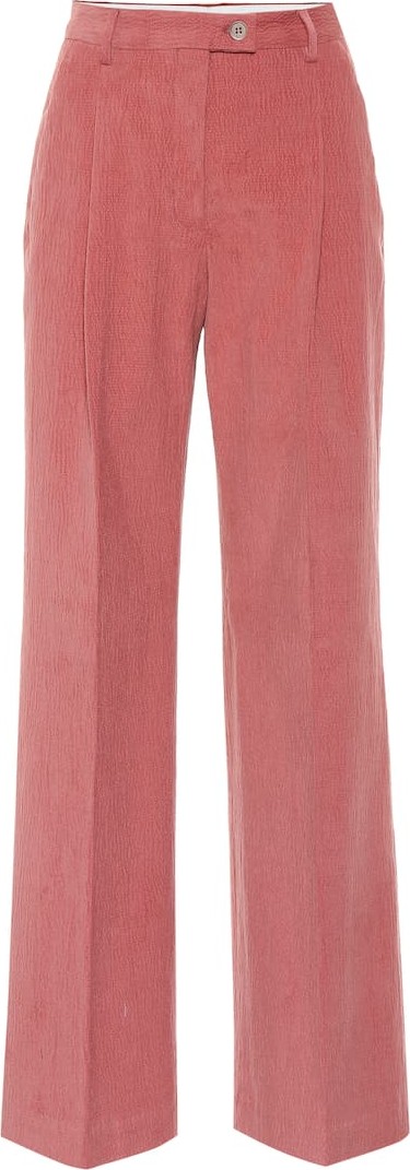 Acne Studios Textured stretch-cotton flared pants