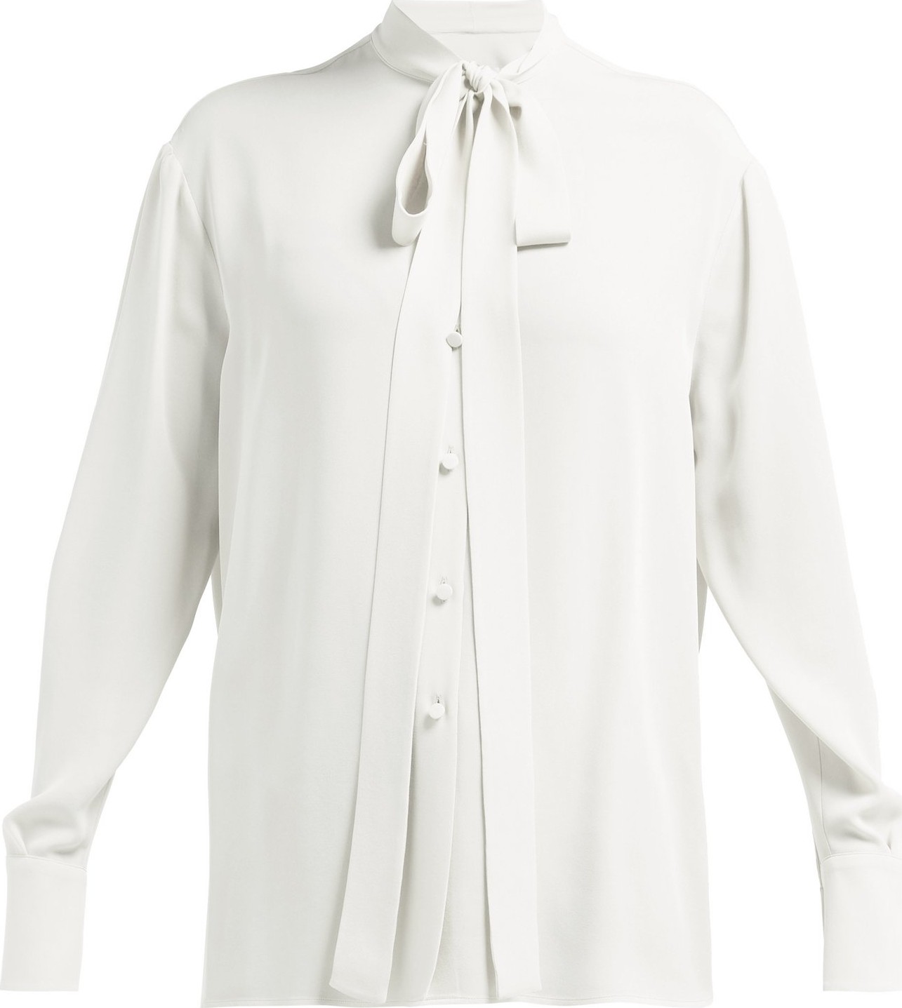 Valentino Pussy-bow silk-georgette blouse