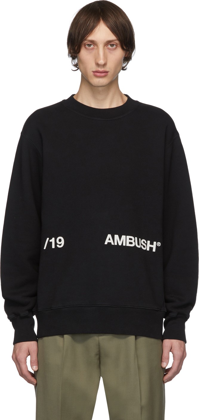 Ambush Black Logo Crewneck Sweatshirt