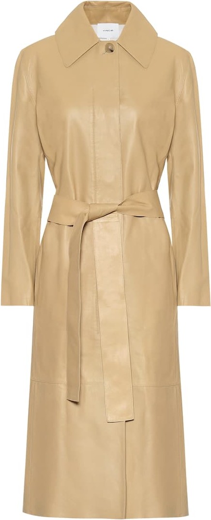 Vince Leather trench coat