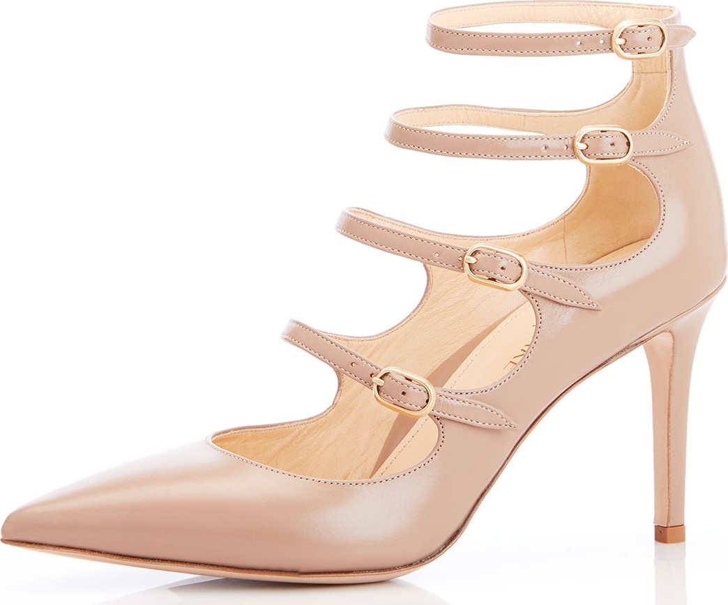 Marion Parke Mitchell Iconic Strappy Calf Leather Pumps