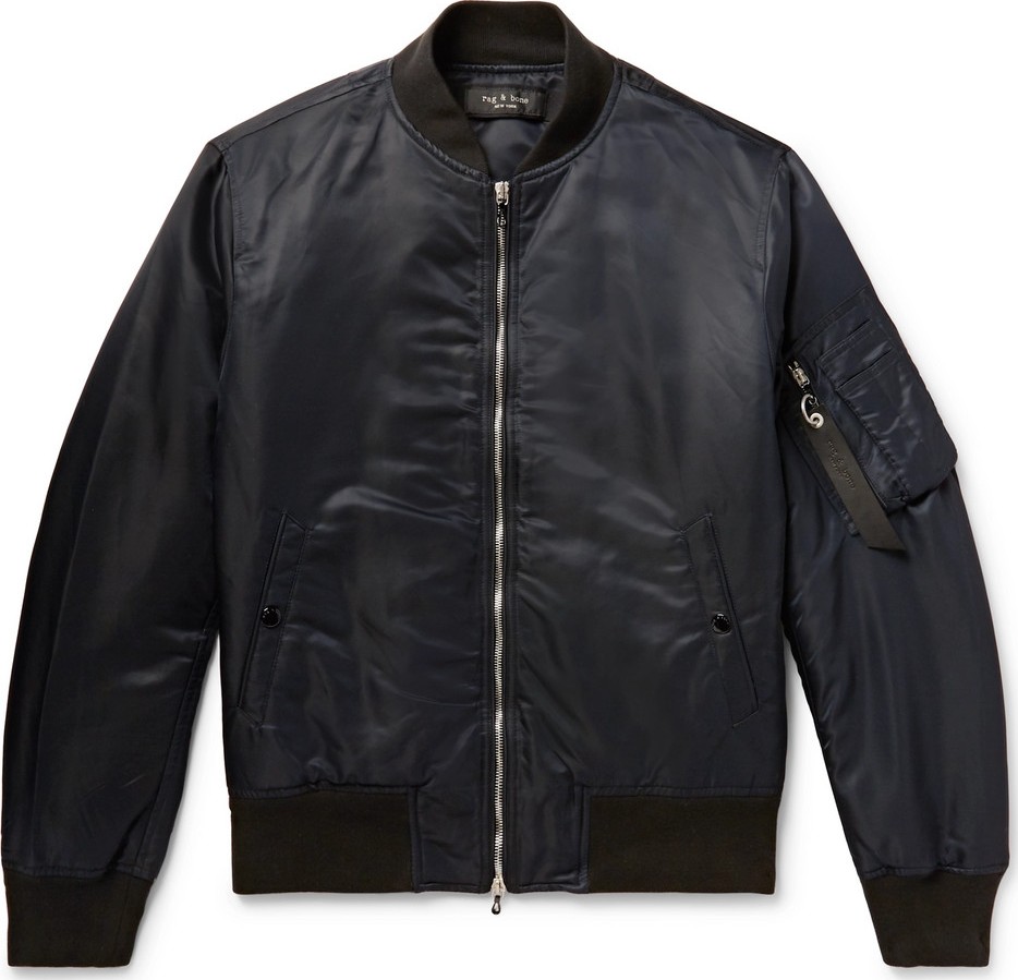 Rag & Bone Manston Nylon Bomber Jacket