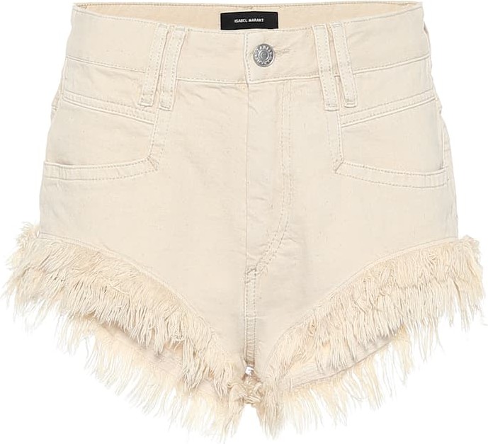 Isabel Marant Eneida fringed denim shorts