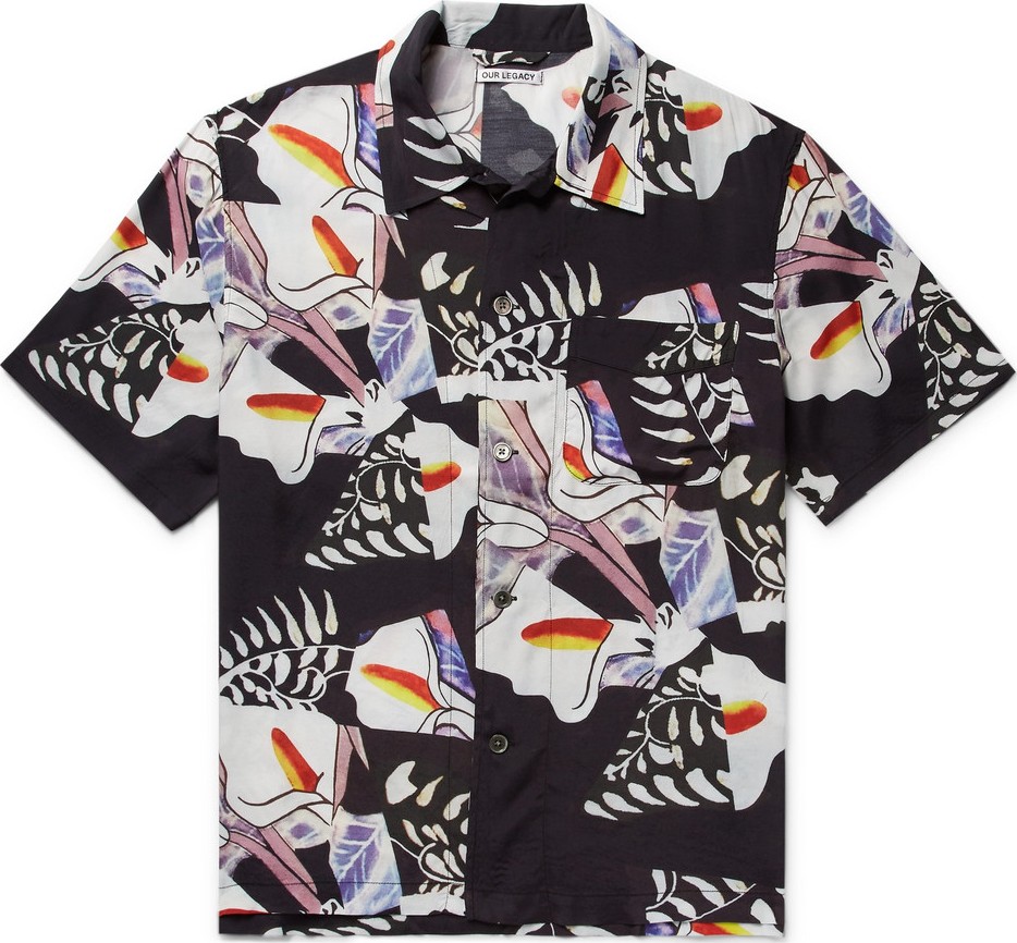 Our Legacy Printed Matte-Satin Shirt