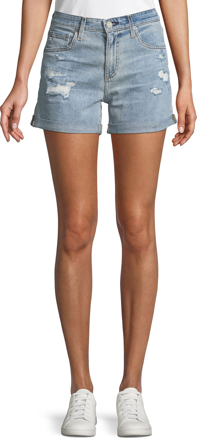 AG Jeans Hailey Ex-Boyfriend Distressed Denim Shorts