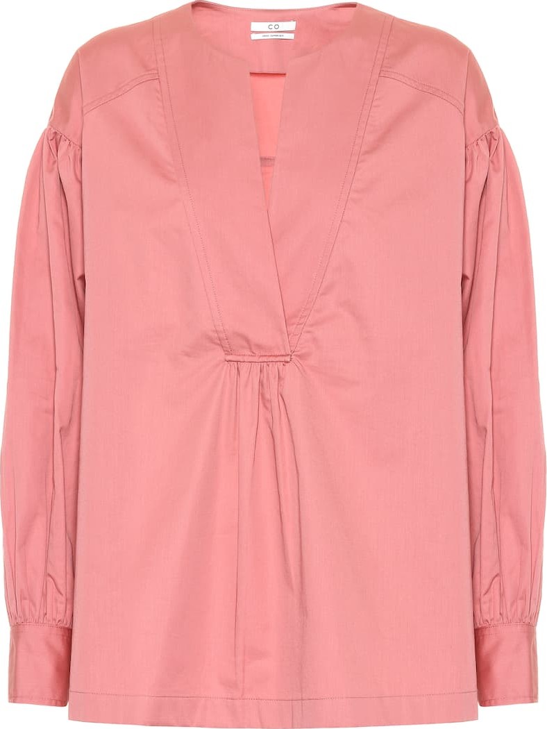 Co Cotton sateen top