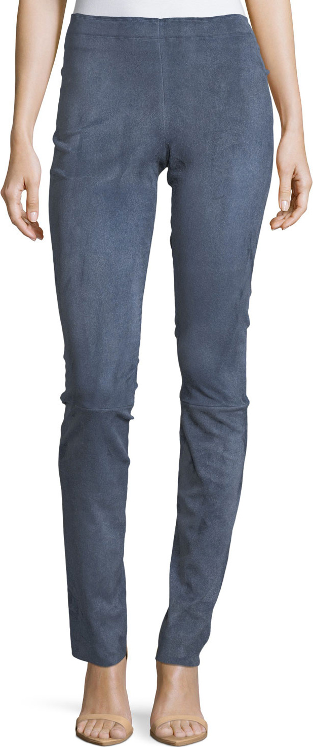 Stouls Jo Skinny Lambskin Suede Leggings