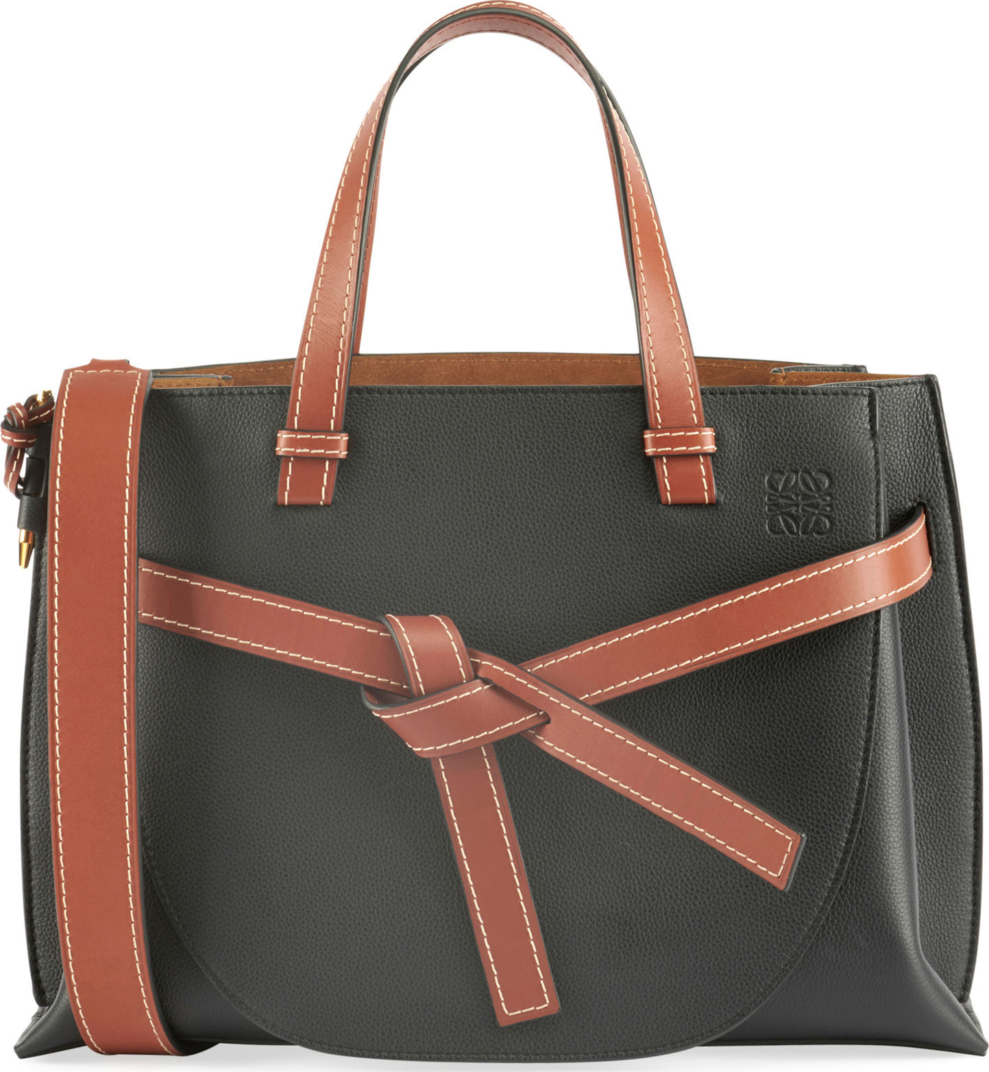 LOEWE Gate Small Leather Top-Handle Tote Bag