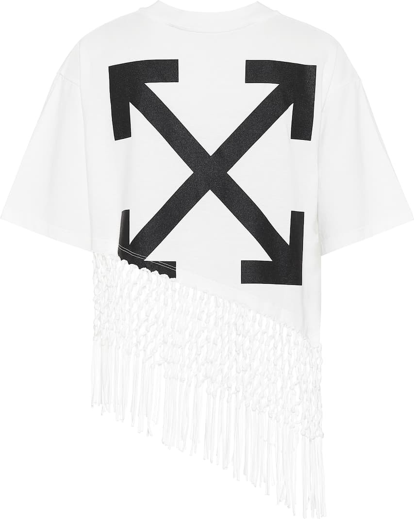 Off White Printed cotton-jersey T-shirt