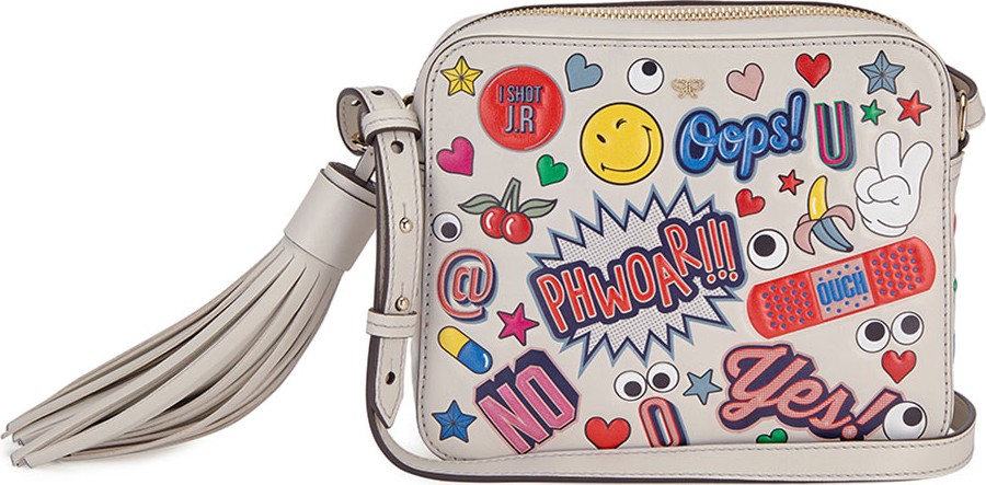 Anya Hindmarch Allover Wink Sticker Crossbody Bag, Multi