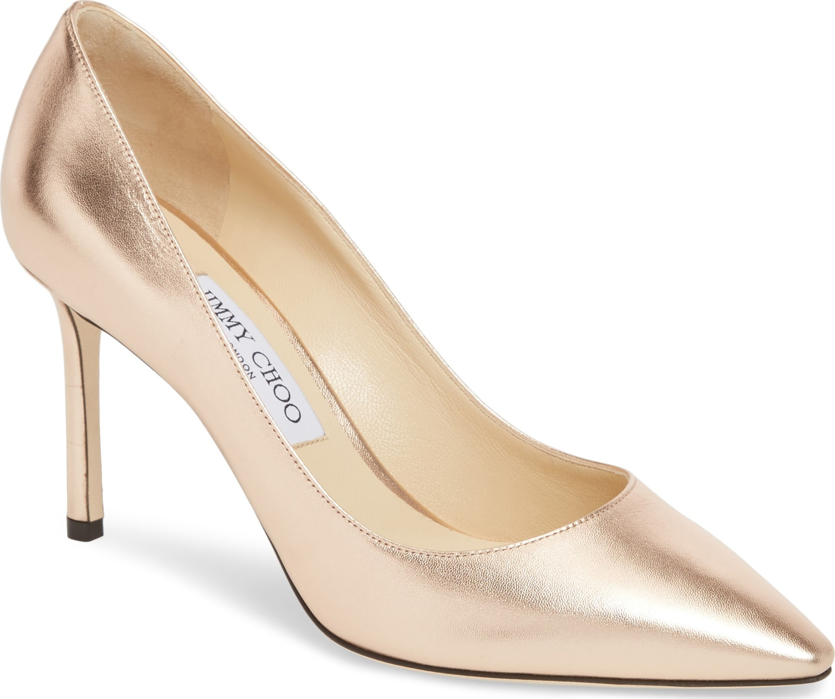 Jimmy Choo Romy Metallic Pointy Toe Pump