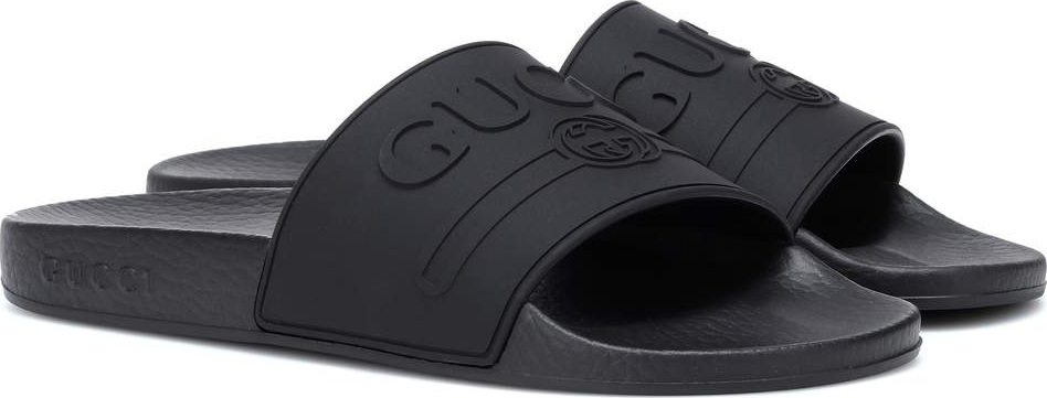 Gucci Logo-embossed slides