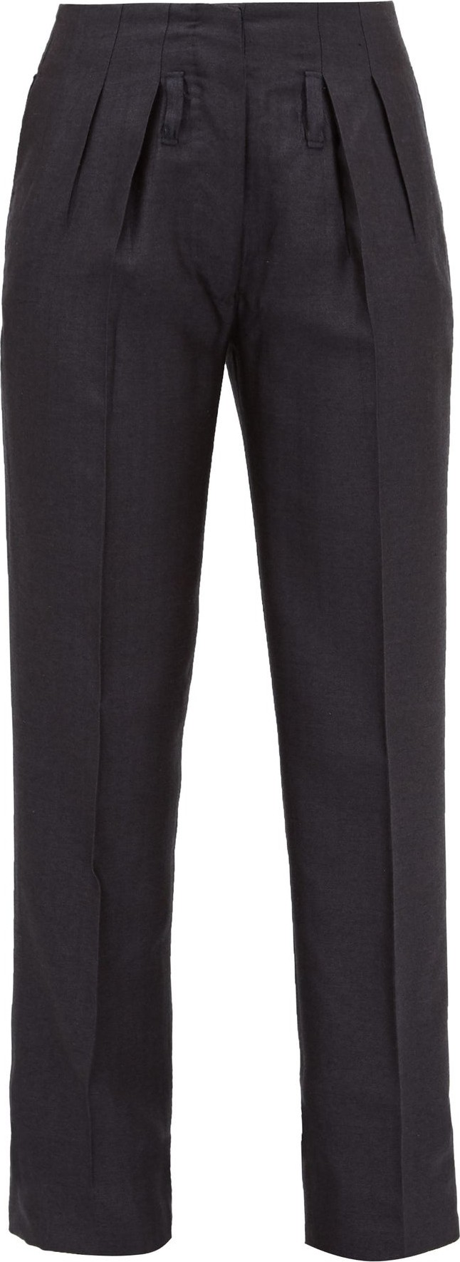 Giuliva Heritage Collection The Gastone silk-blend herringbone trousers