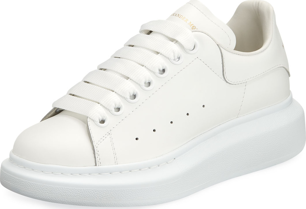 Alexander McQueen Pelle Low-Top Platform Sneakers