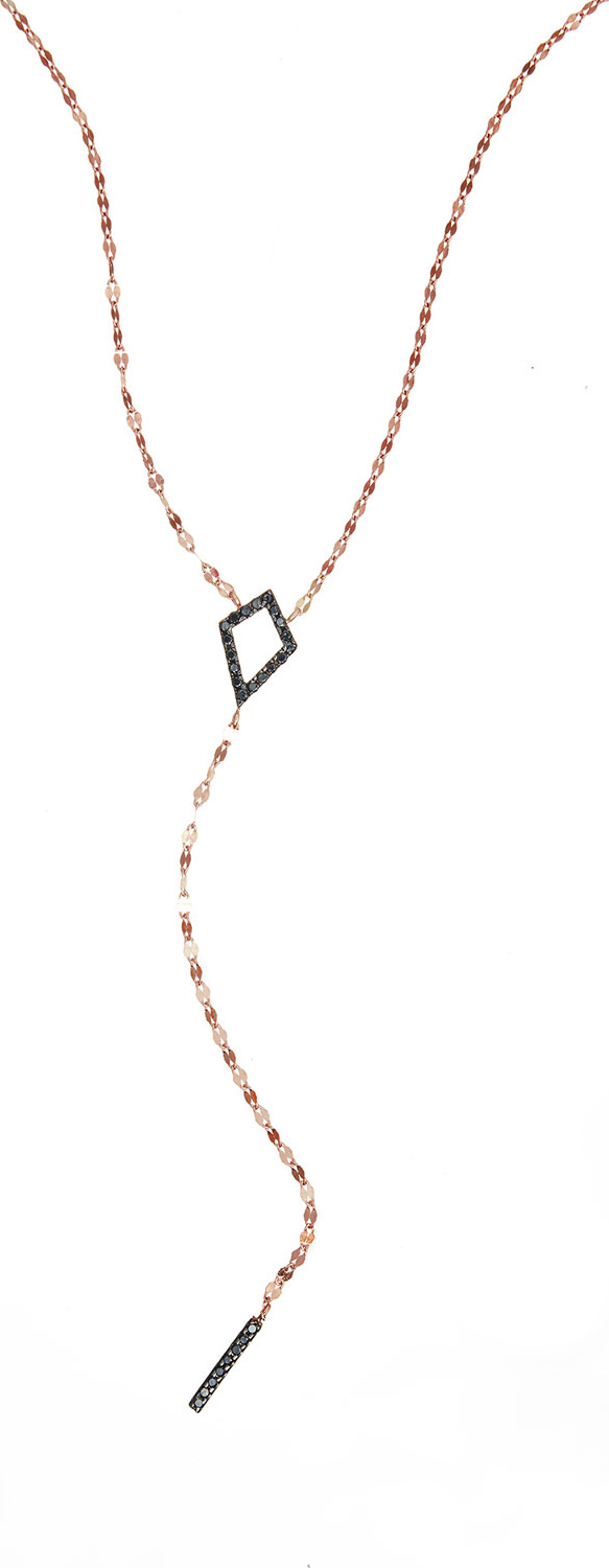 Lana Reckless Rose Kite Bar Lariat Necklace