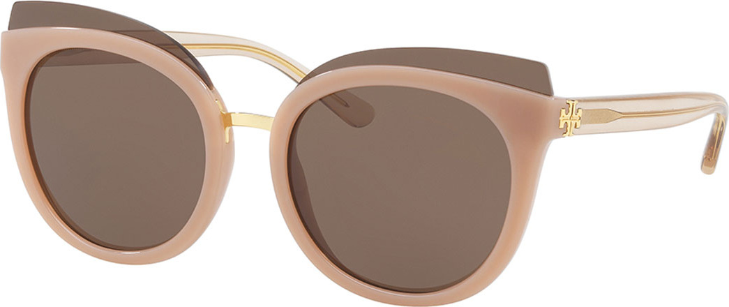 Tory Burch Monochromatic Cat-Eye Sunglasses, Blush