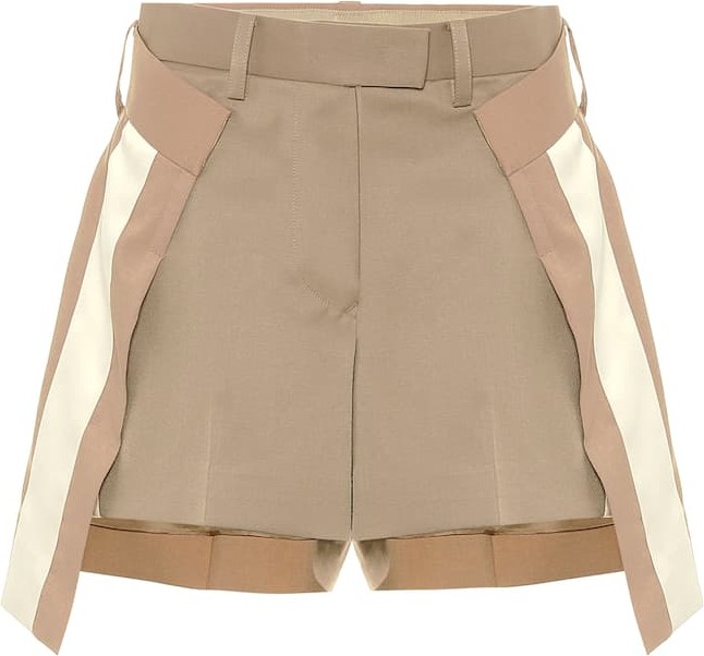 Sacai Wool-blend shorts