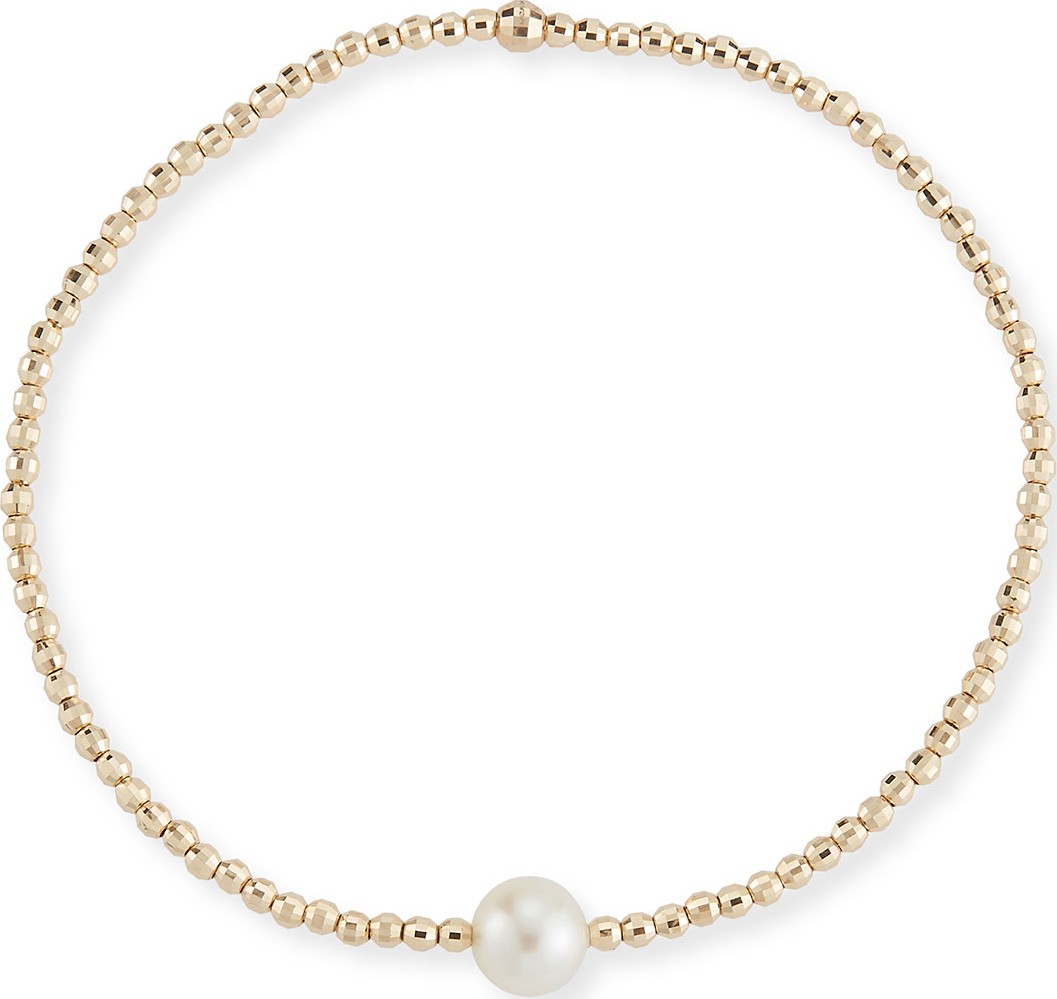Mizuki 14k Gold Single-Pearl Bracelet