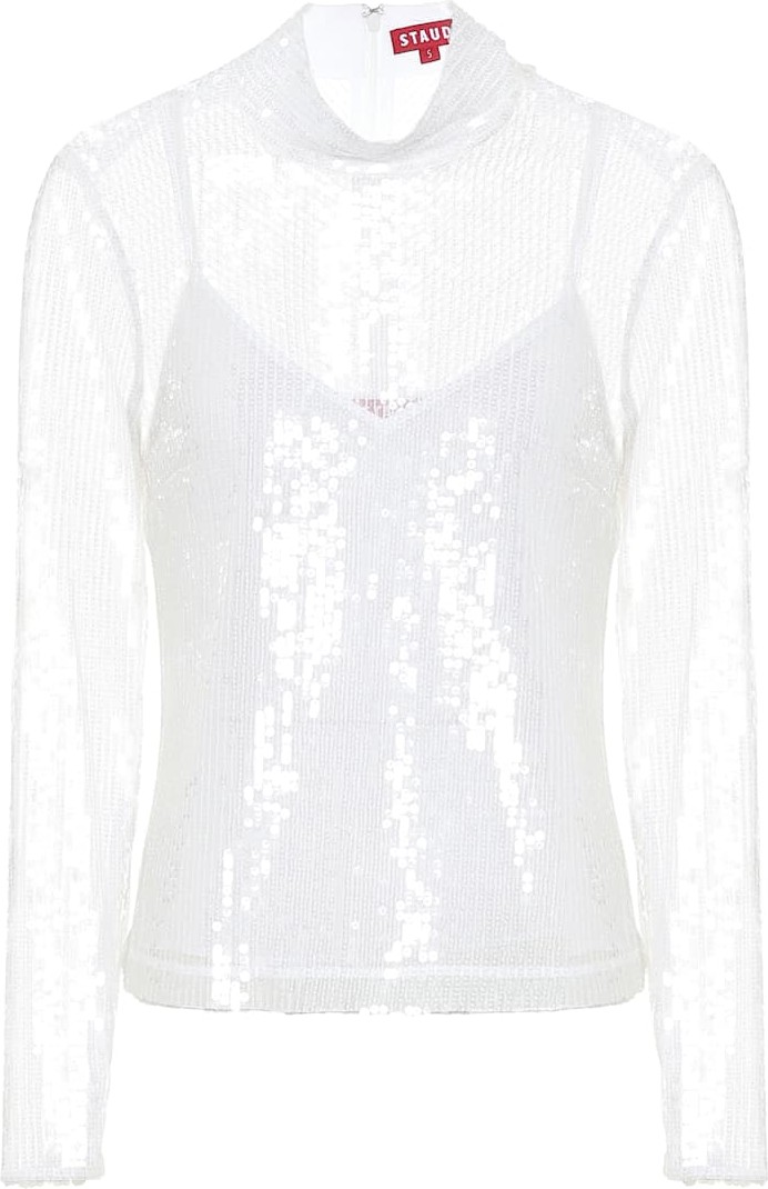 Staud Chaka sequined blouse