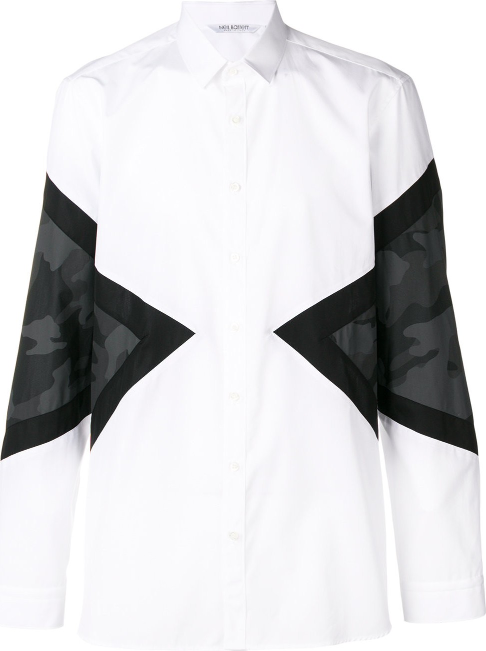 Neil Barrett color blocked classic shirt