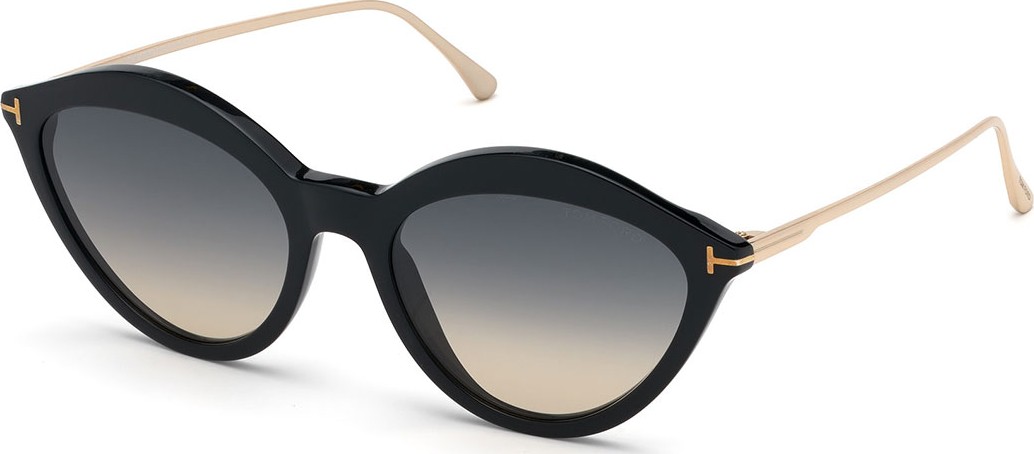TOM FORD Chloe Cat-Eye Acetate & Metal Sunglasses