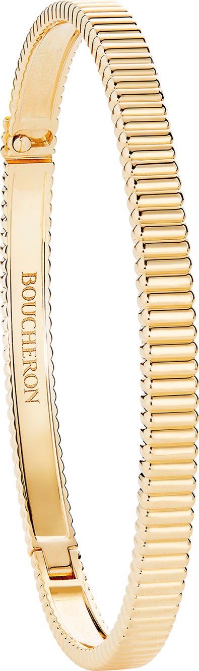 Boucheron Quatre Grosgrain Bracelet in 18K Yellow Gold