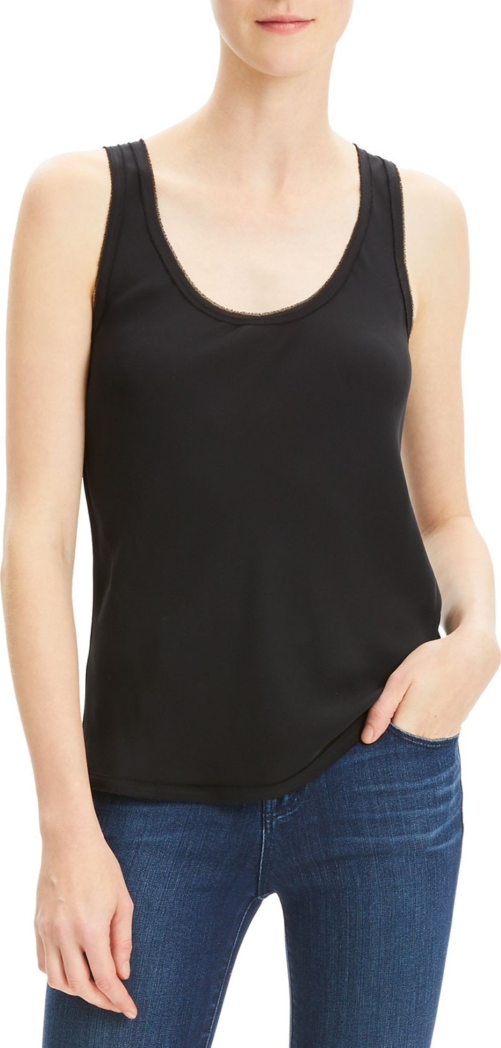 Theory Scoop-Neck Georgette Tank Top