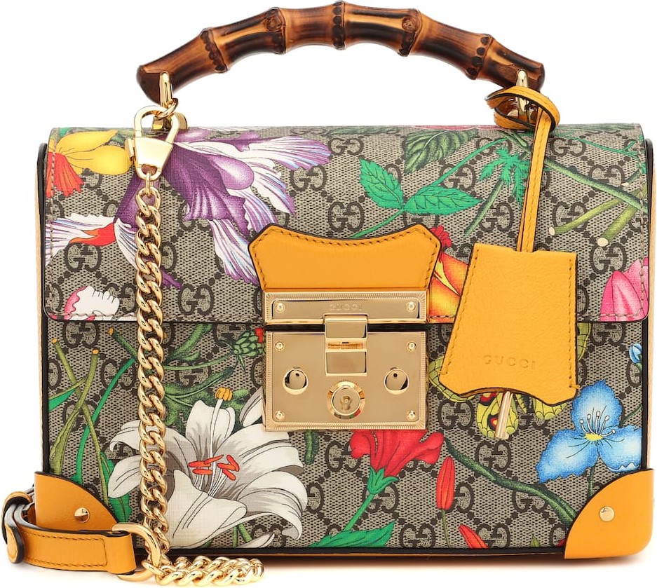 Gucci Padlock GG Flora shoulder bag