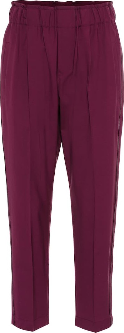 Brunello Cucinelli Stretch wool cropped pants