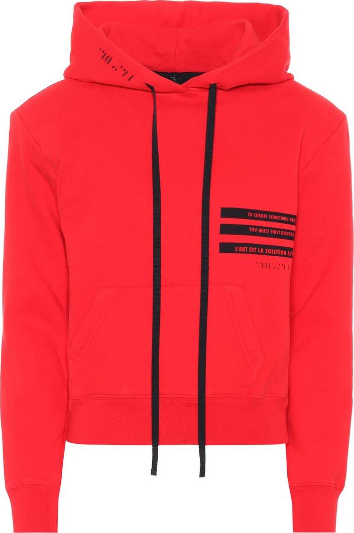 Unravel Cropped cotton hoodie