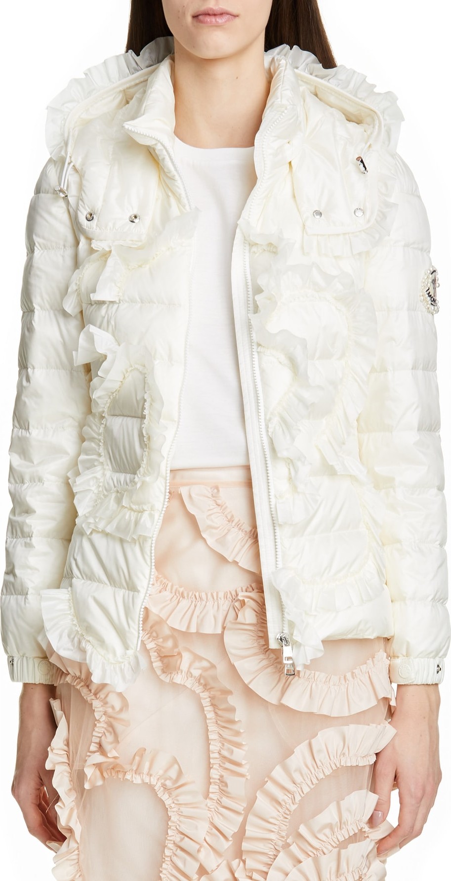 Moncler Genius x 4 Simone Rocha Lily Ruffle Quilted Down Jacket