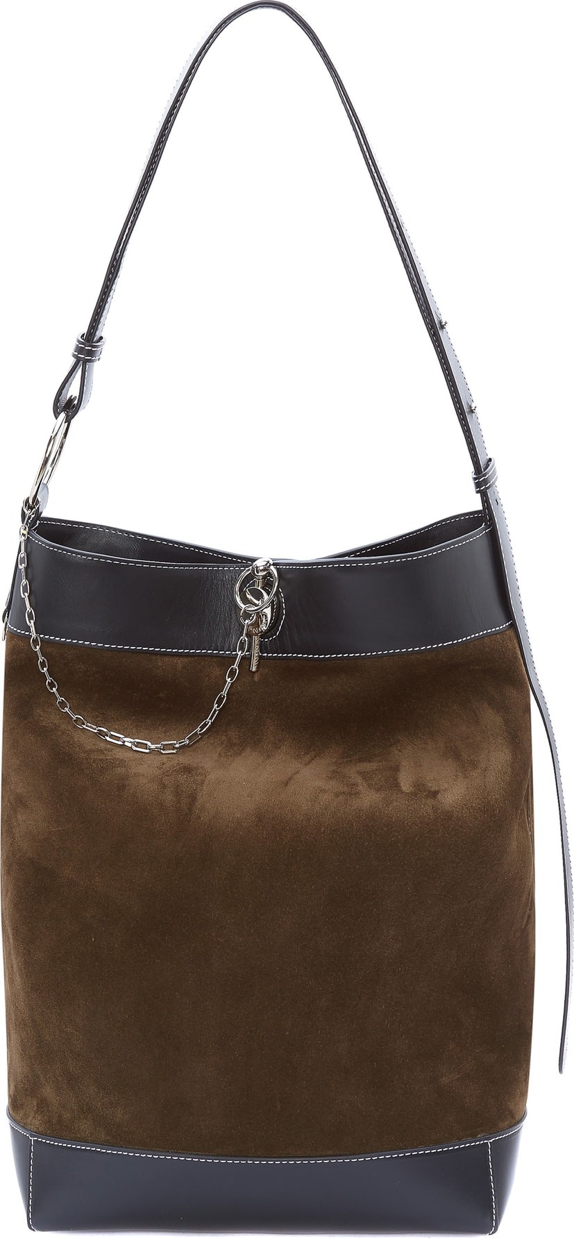 J.W.Anderson Lock Suede & Leather Tote