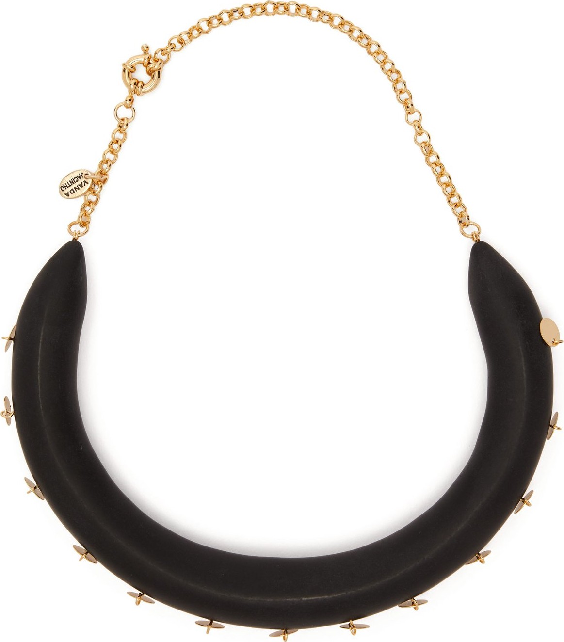 Vanda Jacintho Disc-charm embellished choker