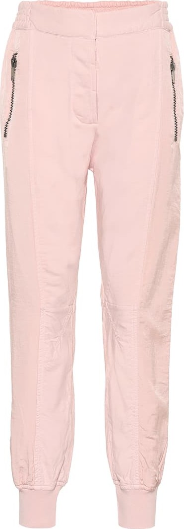 Haider Ackermann Cotton jersey and twill trackpants