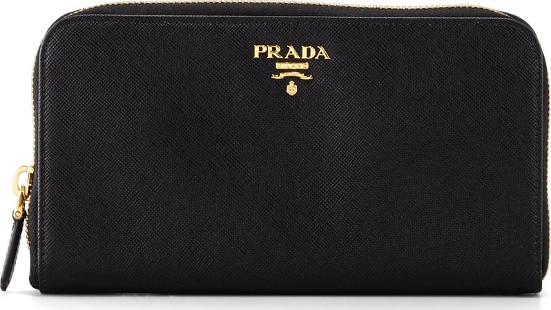 Prada Saffiano Zip-Around Wallet