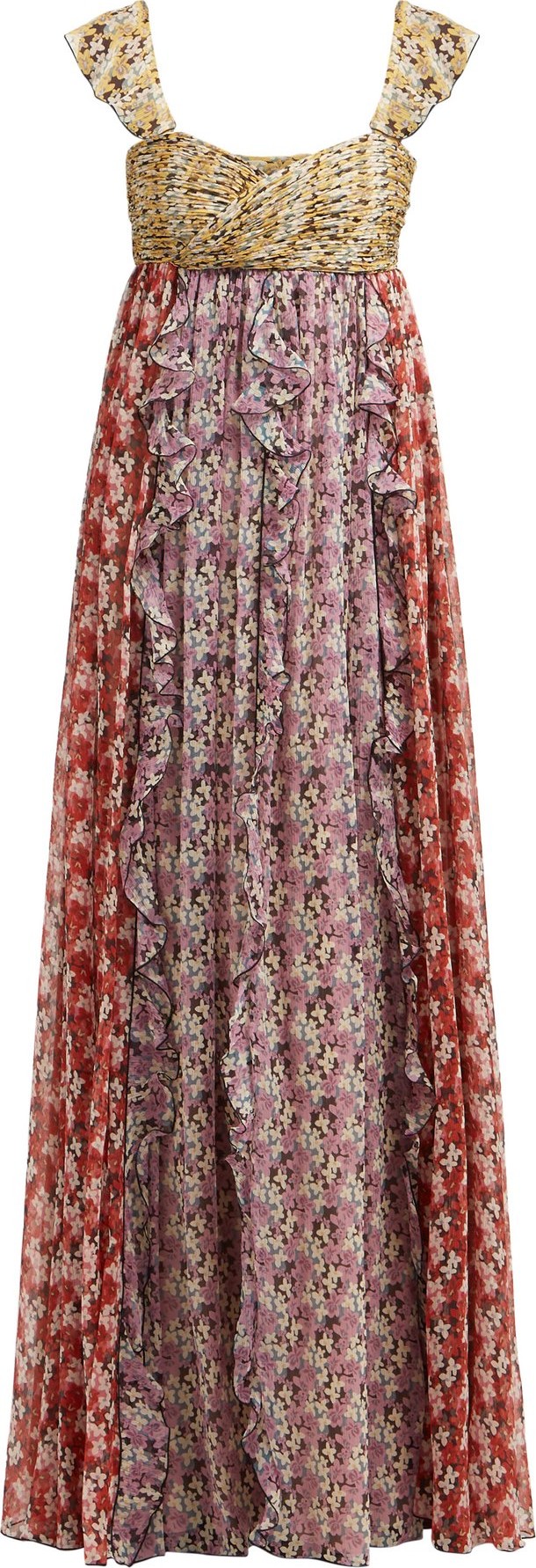 Valentino Spring Garden-print silk-chiffon gown
