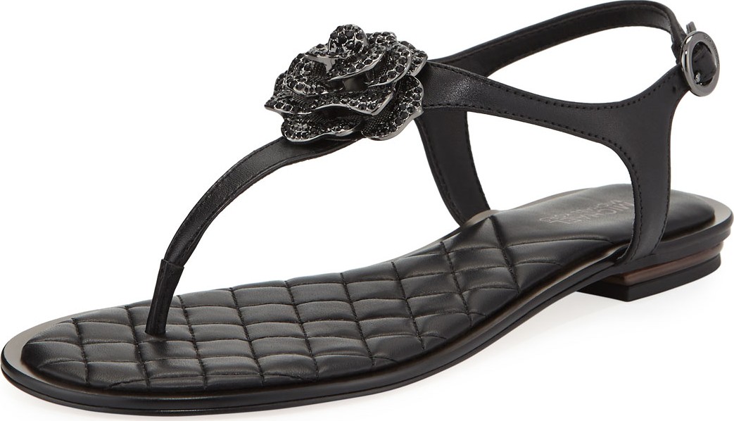 MICHAEL MICHAEL KORS Lucia Leather Thong Sandals