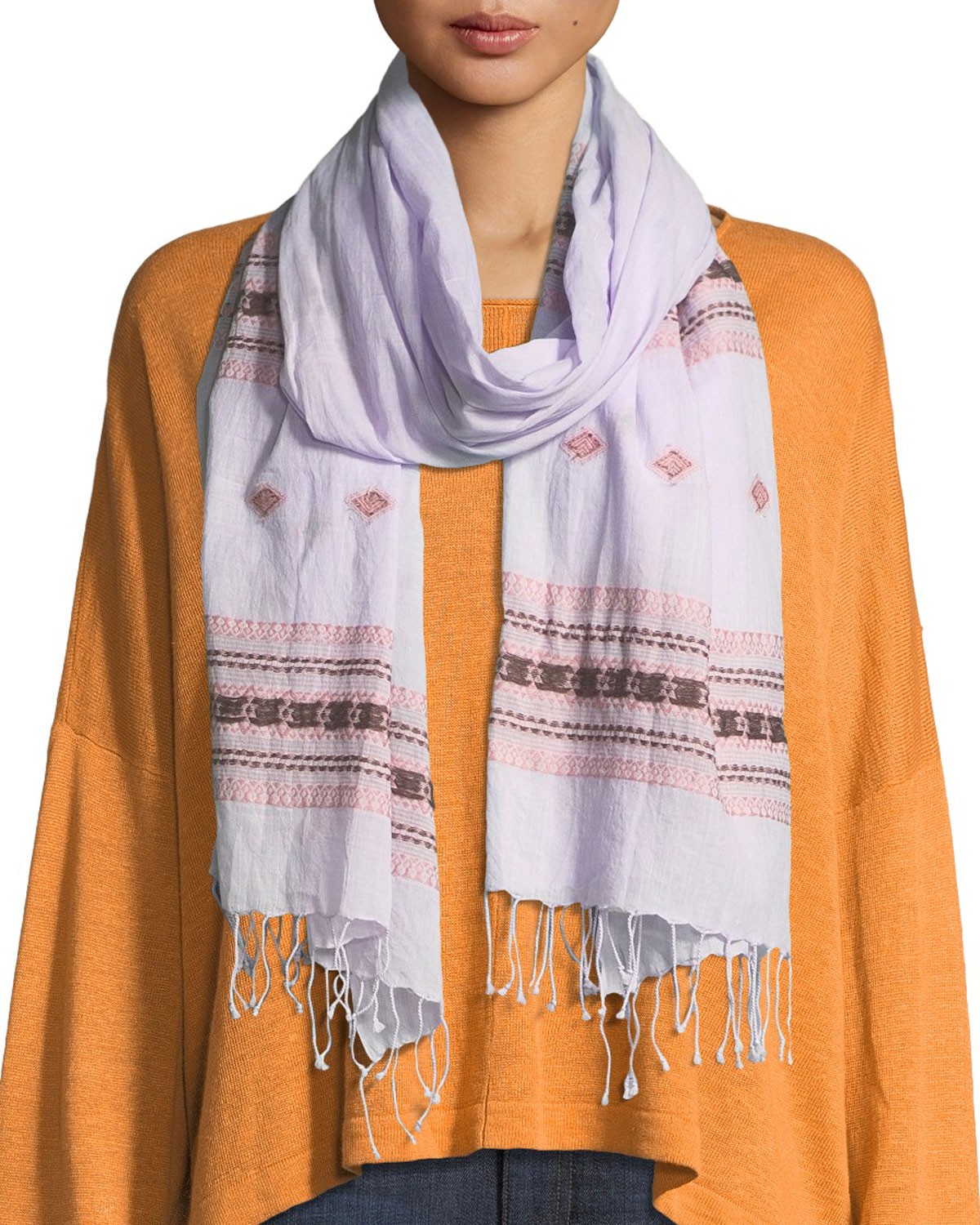 Eileen Fisher Hand-Loomed Organic Cotton Scarf
